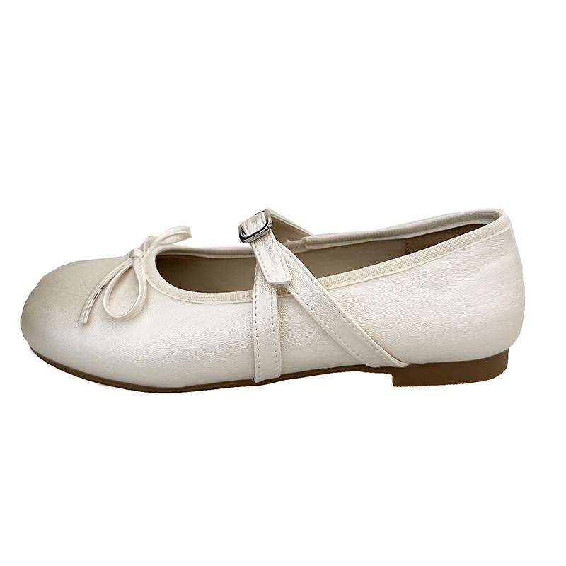 

Fashion 2025 New Round Toe Spring Butterfly-knot Women Mary Jane Shoes Comfort Soft Sole Flats Ladies Casual Dress Ballerina Footwear 35