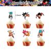 32 Pcs Dragon Ball Birthday Party Supplies Includes Banner CakeToppers Balloons