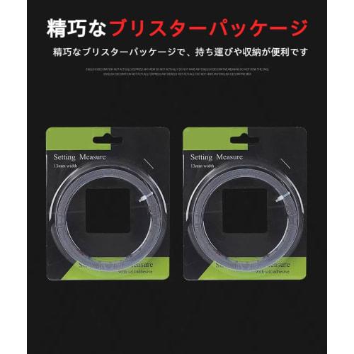 Set of 3 Self-Adhesive Tape Measures, 1m/3m/5m/10m Height Measuring Tape Scale Stickers, DIY Ruler with Adjustable Ruler, Positive and Reverse Graduat