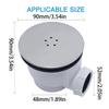 Shower Bathroom Tray Waste Drain Trap Side Drain High Flow Shower Tray Waste Durable Low Profile Shower Drain Easy Use