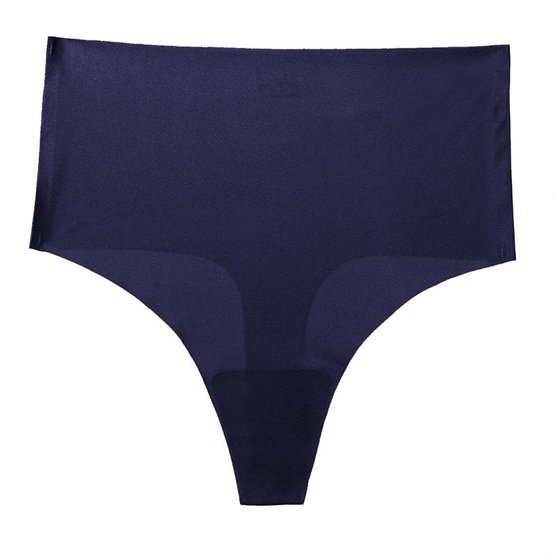 High Waist Sports Anti-clip Buttocks Sexy Women's Panties Seamless Ice Silk T-shaped Yoga Quick-drying Girl Thong