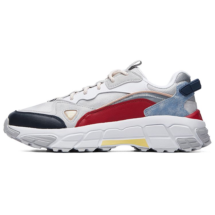 Fila Skyrunner Mesh Fabric Comfortable Shock Absorbing Breathable Lightweight Low Top Casual Shoes Men Sneaker White Red Black F12M041135FQF