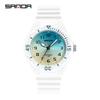 Sanda Fashion Couple Watches: Fresh, Versatile, Waterproof, Night Vision Luminous Style for Men & Women