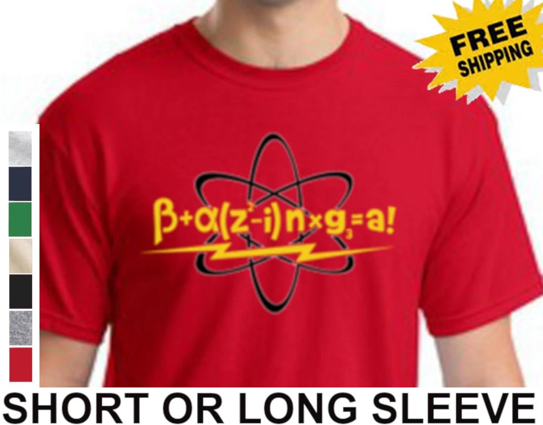 Funny Big Bang Theory Bazinga Equation Penny Sheldon Cooper Mens T-Shirt M