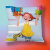 Anime Pippi  Pillow cover Soft Microfiber Pillowcase Home Sofa Decor Surprise Decorative printed