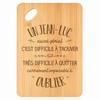 Cutting Board / Appetizer Platter - PLANETEE - A Jean-Luc Also Brilliant - Bamboo - 30x20x1 Cm - Hanging Hole Ø24 Mm