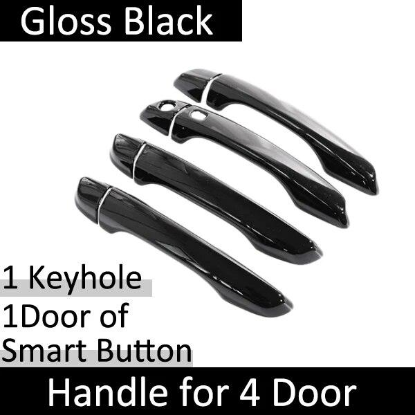 

Для Peugeot 208 MK2 P21 глянцевая черная крышка дверной ручки наклейки накладка на отделку автомобиля защитные аксессуары гаджеты 4Handle 1 Buttons