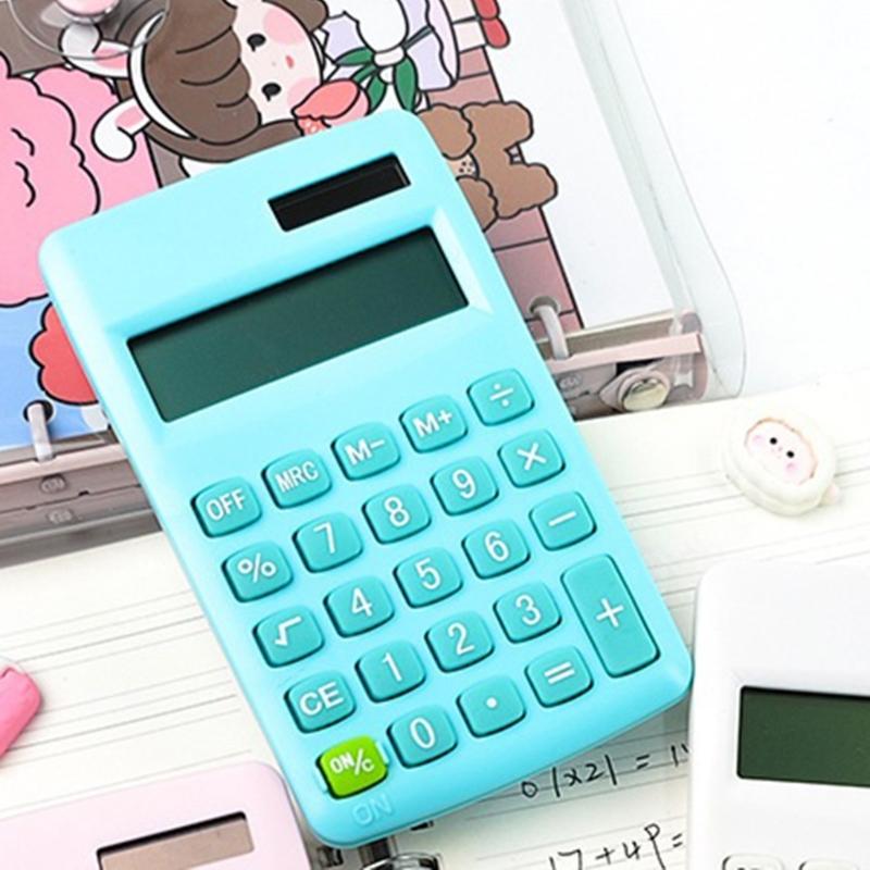 8 Digit Desktop Calculator Large LCD Display Solar/Battery Double Power Office Calculator for Home School Computing Use