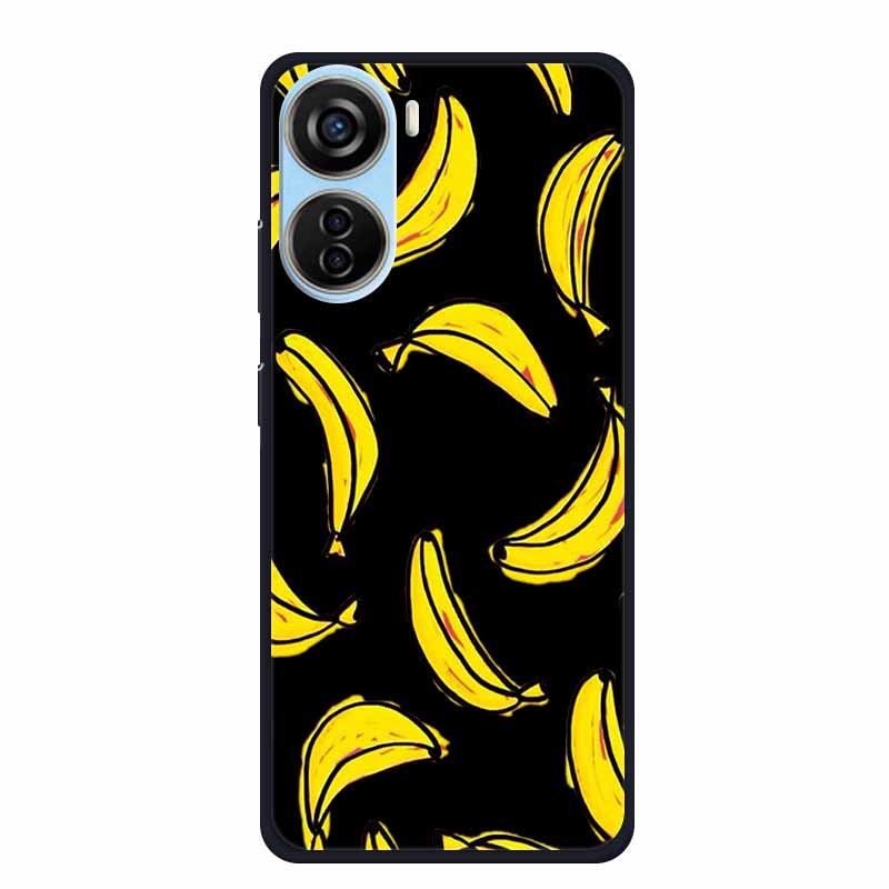 Schwarze Silikonhülle für ZTE Blade V50 Design 5G Libero 5G IV V41 Vita Axon 40 lite Handyhülle Cartoon Katze Weiche Rückseite Hülle
