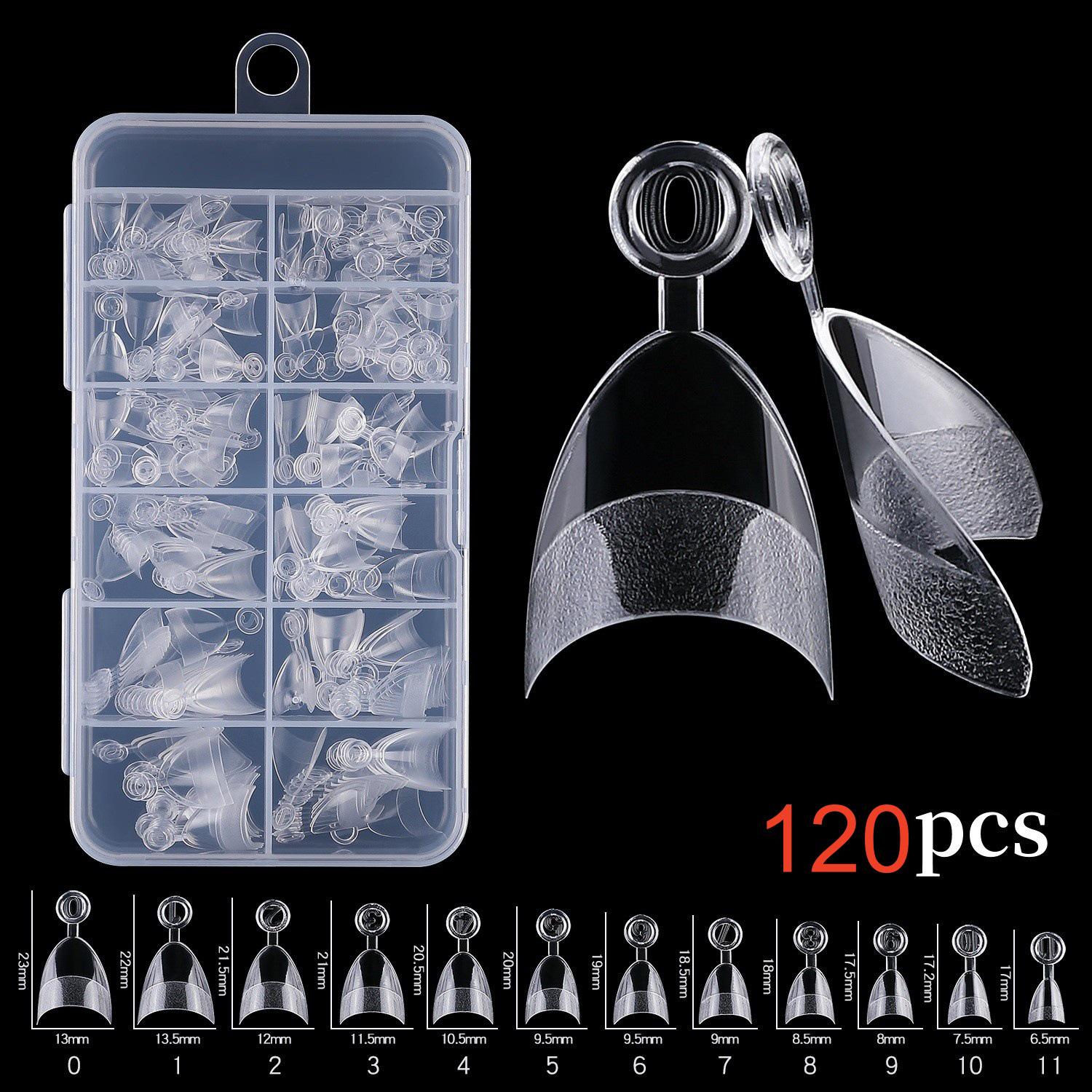 New Season Seamless Short Almond Semi-Matte Transparent Disposable Nail Tips