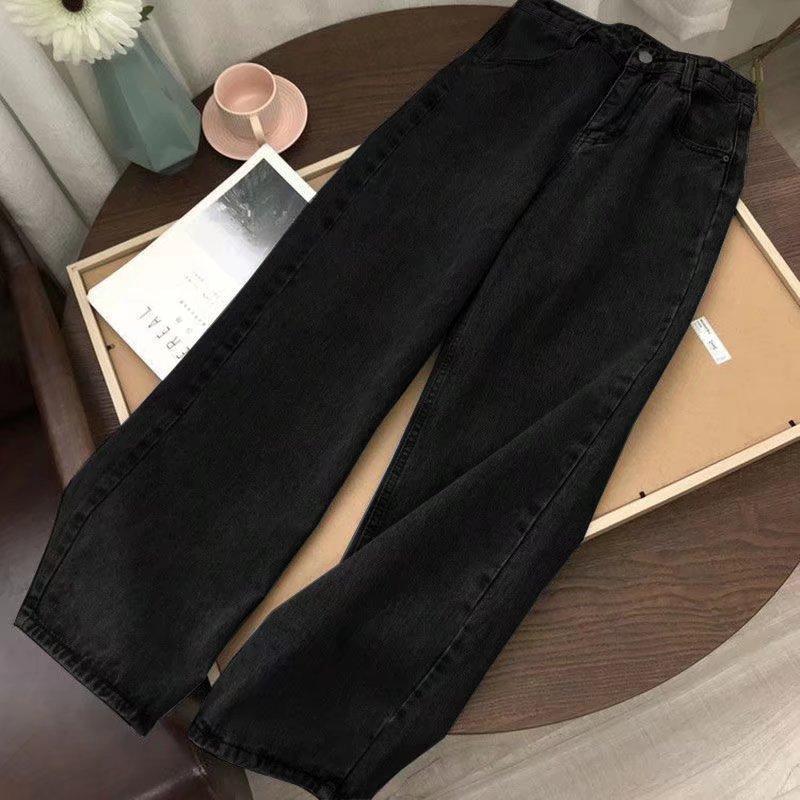 Damskie jeansy z wysokim stanem i prostymi nogawkami Micro Stretch Loose Wide