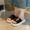 Thick-soled Premium Cool Slippers Women's Summer Outer Wear 2025 New Casual Soft-soled Non-slip One-word Drag Beach Shoes
