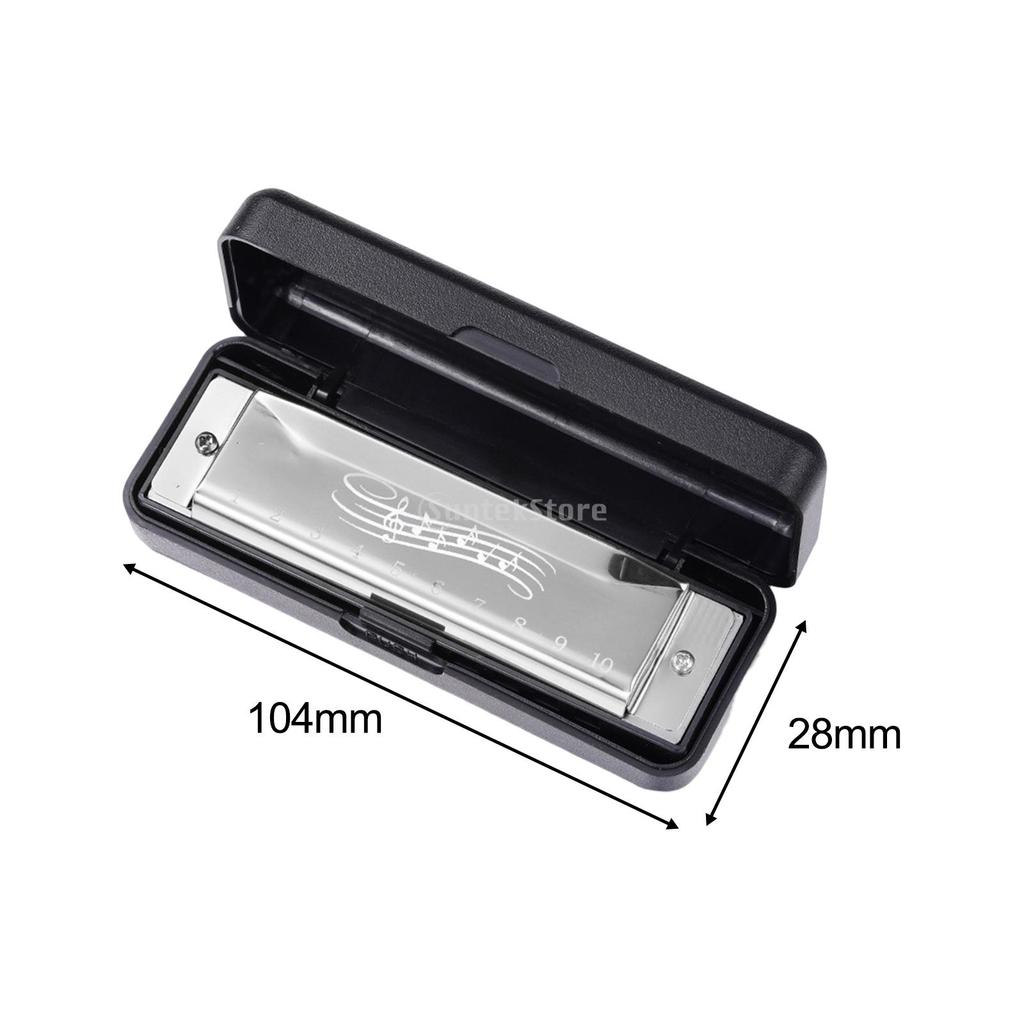 10 holes Harmonica Mouth Organ 20 Tone Practical Musical Instrument play Harmonica for Stage Party Activity Beginner toddlers