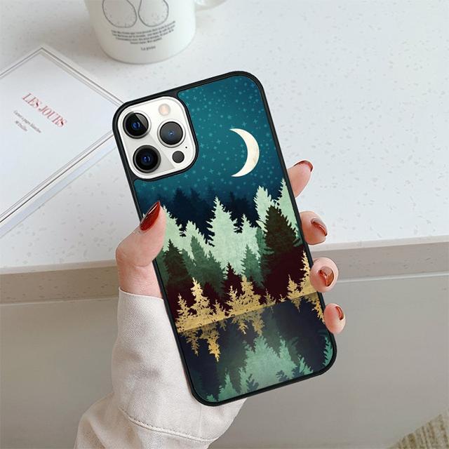 Star Lake Mountain Phone Case For iPhone 17 Air 14 15 16 13 12 Cover For Apple 14 15 16 Pro Max Plus Coque