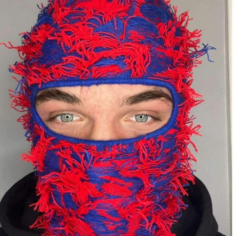 Passamontagna Invernale Lavorato a Maglia Mimetico Cappello Unisex Caldo Antivento Copricapo Per Uomini Donne