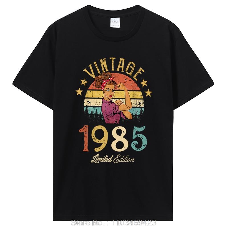Funny Classic 1985 Original Vintage T Shirt Summer Graphic Men Tshirt Streetwear Birthday Awesome T-shirt Clothing