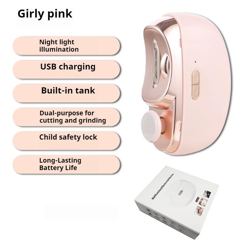 Electric Nail Sharpener Baby Adult Nail Sharpener Anti-Clip Automatic Nail Clipper Multifunctional Electric Nail Sharpener