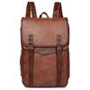 Multifunctional Vintage Waterproof Backpack Men Luxury School Bags Leather Backpacks Travel Retro 15.6 Inch Laptop Bag For Men
