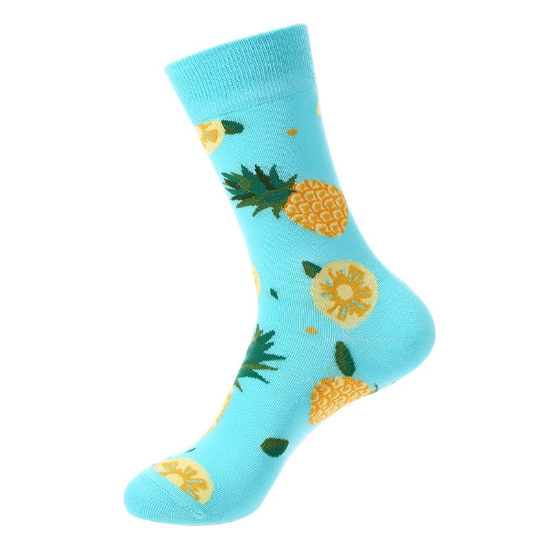 Cartoon Fruit Animal Cake Flower Mixed Colors, Pure Cotton, INS Fashion Brand, Net Red, Casual Fashion Socks for Men and Women
