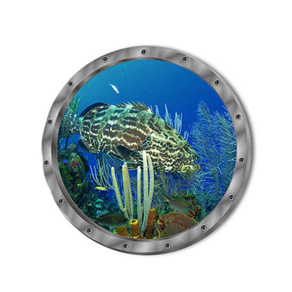 Creative Waterproof Dolphin Tortoise Sticker Wall Sticker Washing Machine Sticker Bathroom Sticker