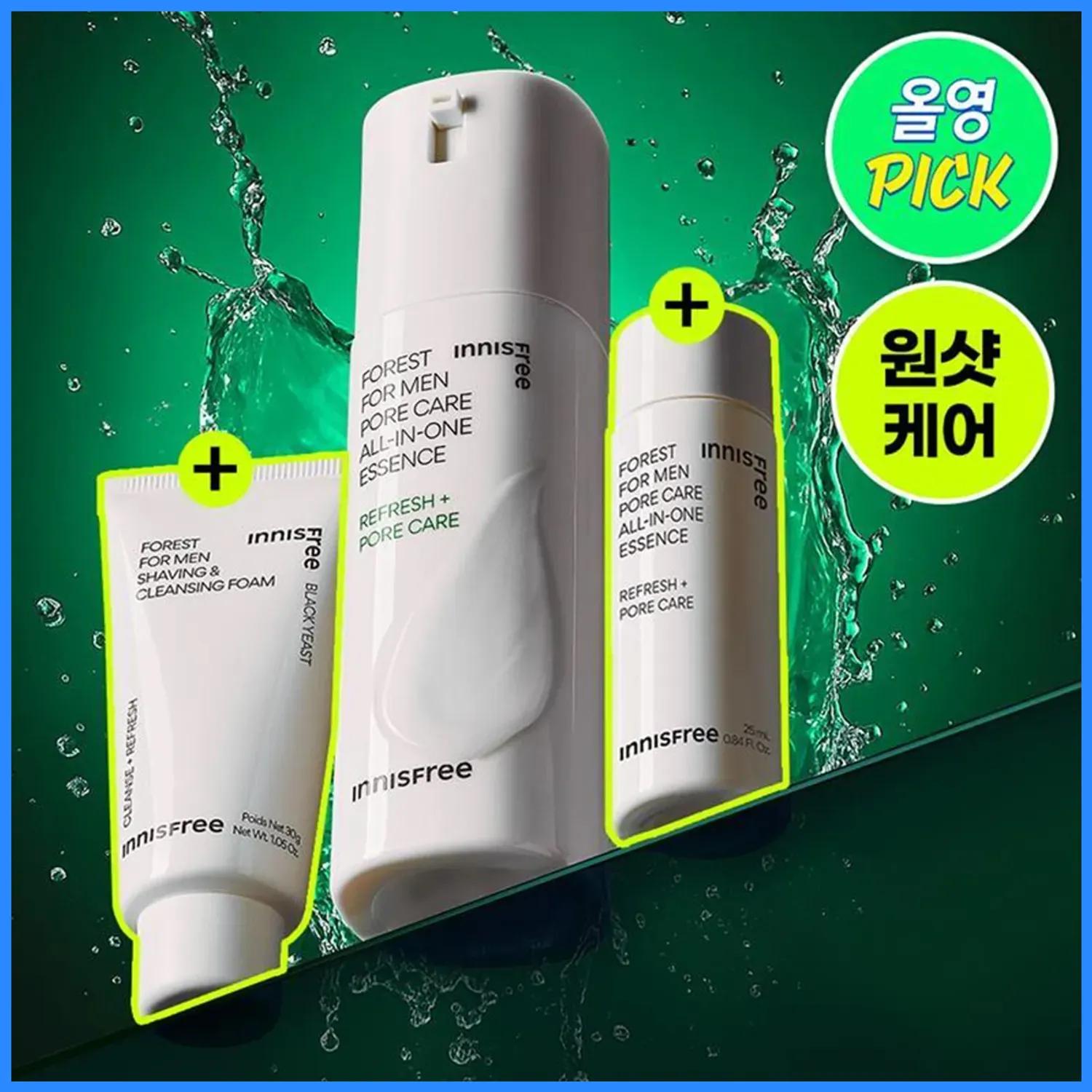 Forest for Men All in one Essence Refresh+Pore Care Set 3 items