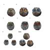 1/3Pcs Handmade Realistic Owl Statue with Big Eyes Intricate Feathers Metal Owl Figurine Home Decor
