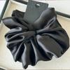 Korean Style Satin Large Intestine Ribbon Hairband Gentle Temperament Black Mourning Hair Accessories