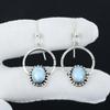 Natural Larimar Gemstone Earrings, 925 Sterling Silver Earring, Handmade Boho Silver Jewelry Dangle Earrings, Anniversary Gifts