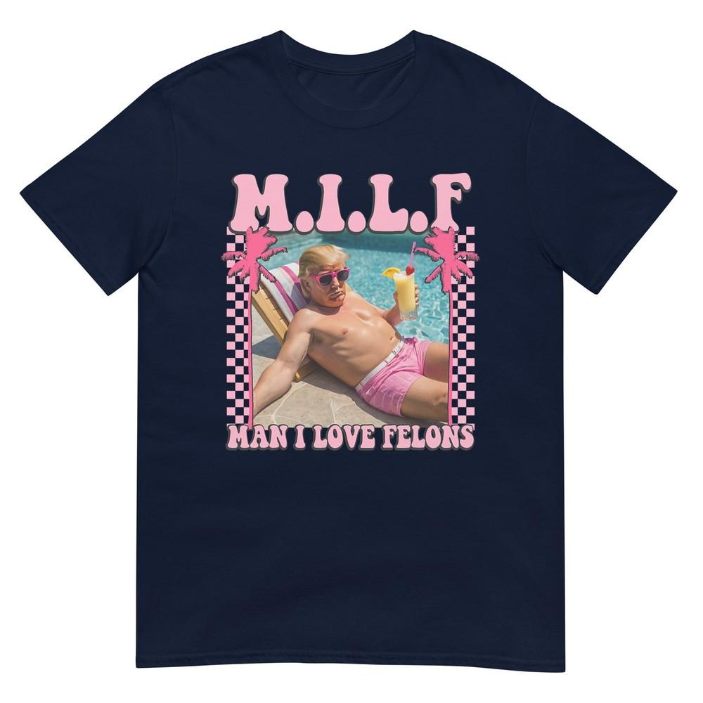 Unisex I Love Felons Trump Shirt Funny Trump 2024 TShirt S
