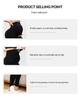 2025 Seamless High-Waist Maternity Yoga Leggings In Black