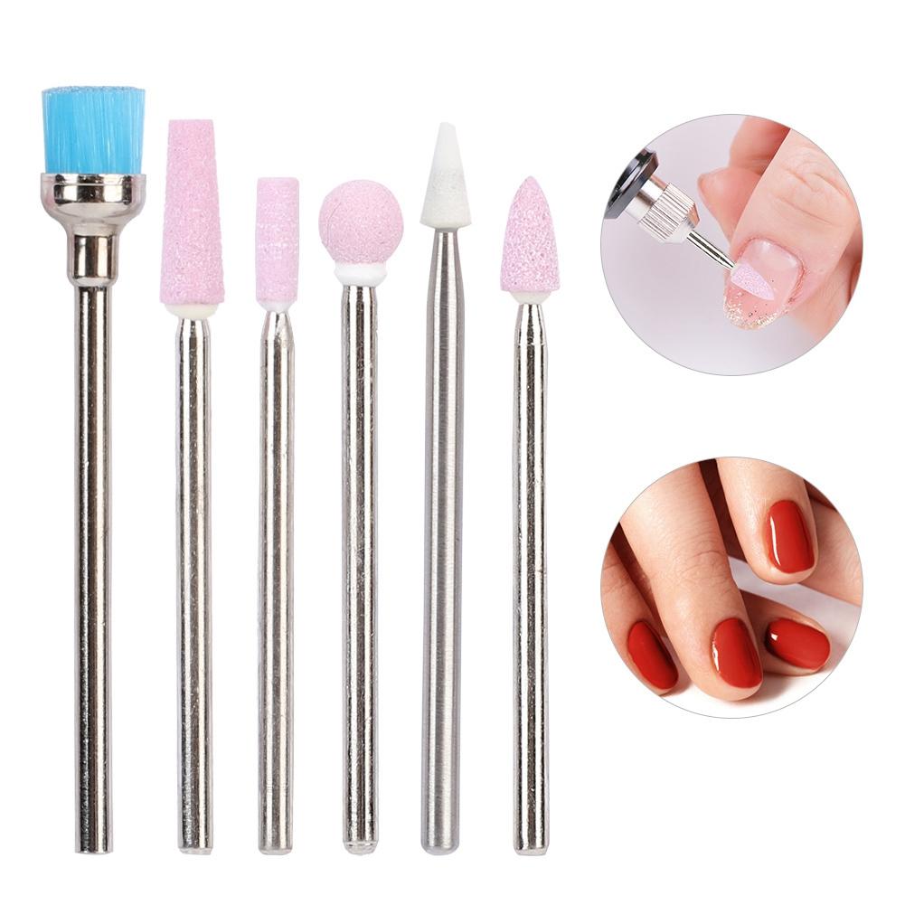 

Набор из 6 шт. насадок для маникюрного аппарата из нержавеющей стали, аксессуары для маникюрного аппарата, инструмент для маникюра JG#6