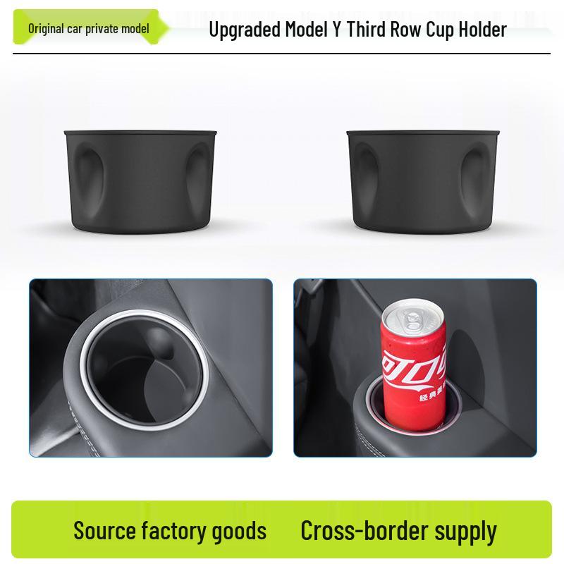 Six-Seater Model Y Tesla Third Row Silicone Cup Holder