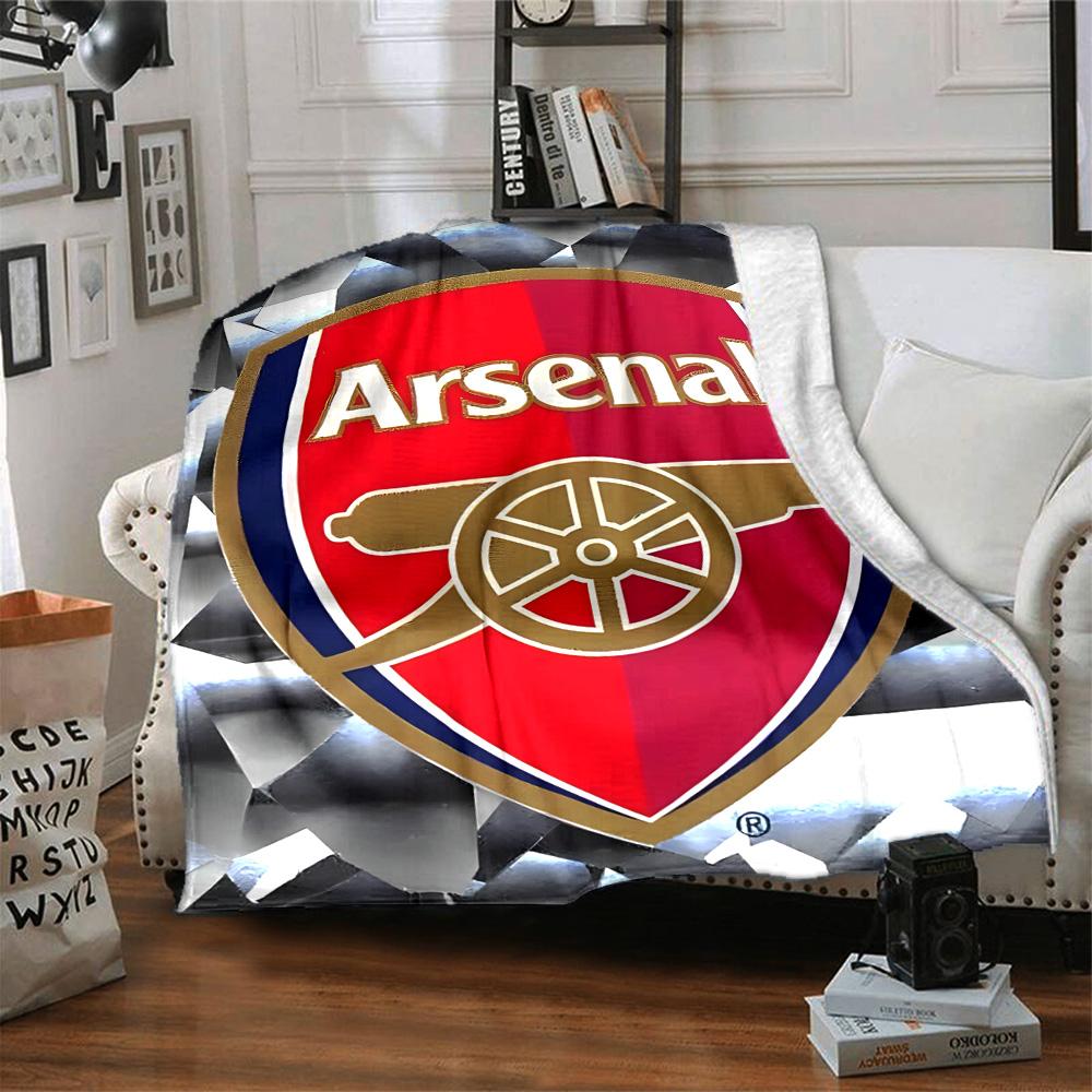 1pc A-Arsenal Blanket, Gift, for Men and Women, Soft Blanket, Good for Sofa Bed Couch Travel, Lightweight Flannel Blanket