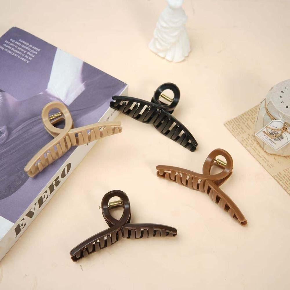 Silikonowy Klips do Włosów w Kształcie Rekina Styl Koreański Bezpieczny Prosty Kształt Pazur do Włosów Jednolity Kolor Klips Rekin Imprezowy