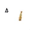 Abstract Modern Figure Sculpture And Gold Cheetah Animal Decorative Collectible Statue for Living