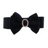Double Beautiful Layer Bowknot Waist Belt In Soft Cotton With Elastic Fit For Women