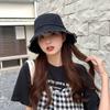 Black Cowboy Bucket Hat Fashion Korean Versatile Casual Hat Japanese Bucket Hat