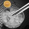 ZHISHE 304 Stainless Steel Non-slip Silicone Ice Tongs