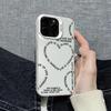 Stacking Love Hearts Phone Max For iPhone 16 Pro 15 14 13 12 11 Case Funda Bumber Coque