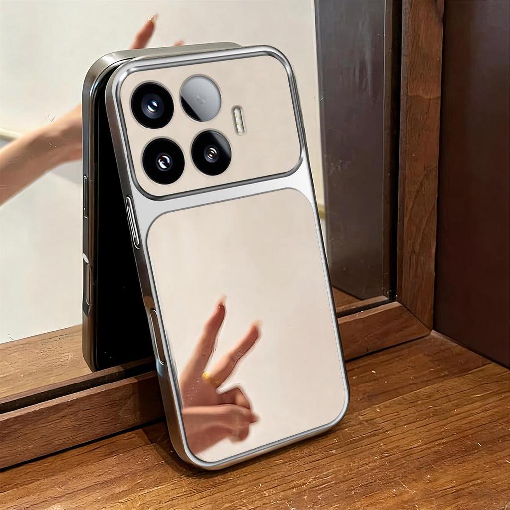Case for Xiaomi 17T Pro,17T Trending Big Window Cover Mirror Phone Casing