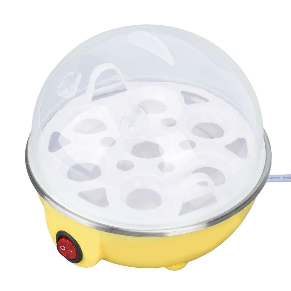Chicken Egg Cooker Make Up to 7 Large Boiled Eggs Anti Dry Burning Automatic Power Off Egg Poacher with Heating Plate