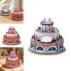 Cake Music Box Wooden Puzzle Stem Toy For Kids Interactive Play