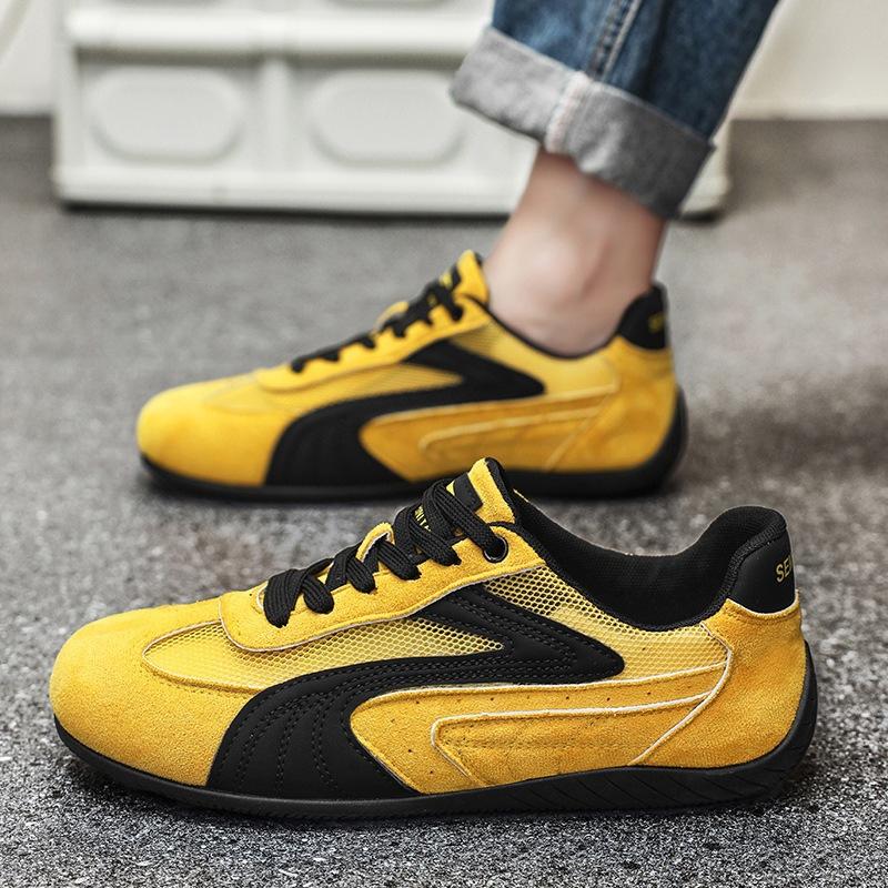 

Fashi Женские кроссовки Легкие Повседневные для вождения Тонкая подошва Плоская обувь Мягкая подошва Удобные Нескользящие На шнуровке Обувь для ходьбы Мужская 44 жёлтый