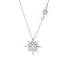 New 925 Sterling Silver Geometric Shape Necklace Charm Personality Pendant Choker Birthday Gift for Women Exquisite Jewelry