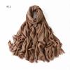 Fashion Muslim Cotton Rayon Modal Hijab For Women Headscarf Long Shawls Islam Hijab Turbans Head Wrap Solid Fringe Scarves
