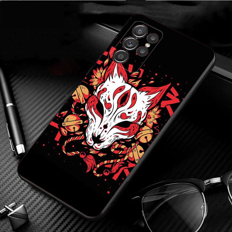 Phone Case for Samsung S26 S25 S24 S23 S22 Ultra S23 S22 S25 Plus S24 FE S26Edge Japanese Samurai Oni Mask