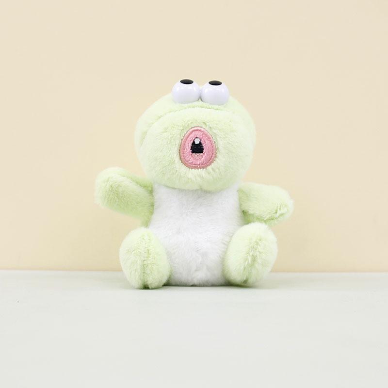 Cute Fluffy Dinosaur Plush Toy Keychain Adorable Stuffed Animal Doll Charm For Bags