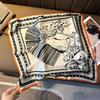 53Cm Floral Printed Silk Square Scarf Women'S Fashionable And Versatile Printed Scarves High-End Decorative Scarf Shawl Kerchief