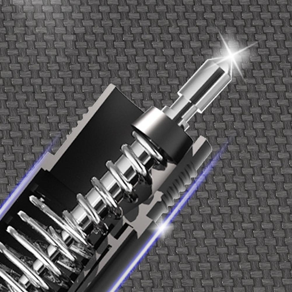 Seatbelt Cutter Keychain Glass Breaker Hammer Aluminum Alloy Small Rescue Hammer Portable Finger-Proof Car Emergency Escape Tool