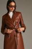 Trench Coat Halloween Formal Casual Stylish Real Soft Lambskin Leather Women's